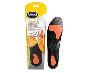 Scholl in-Balance Orthotic Insoles for Lower Back Pain, Lower Back Pain Relief, Promotes Foot Health and Wellbeing, Size 7-8