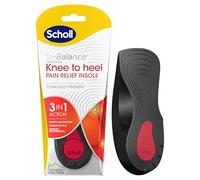 Scholl In-Balance Orthotics Knee To Heel Insoles, 3-in-1 Insoles For Knee And Heel Pain Relief - Deep Heel Cup And Arch Support - Size Medium, UK 7-8.5, 1 Pair