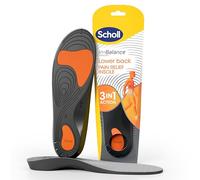 Scholl Orthotic Lower Back Pain Relief Insoles, 3-in-1 Action - Shock Absorption, Stabilisation & Pressure Redistribution, Deep Heel Cup and Arch Support , Size Medium, UK 7-8.5, 1 Pair