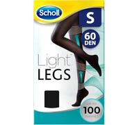 Scholl Light Legs Compression Tights for Women 60 Denier, Black, Small
