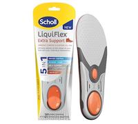 Scholl LiquiFlex Extra Support Insoles for Women, 5-in-1 Supportive Insoles with Memory Foam, Arch Support, GelActiv, and Odour Control - Insoles for Work Boots and Shoes - UK Size 3.5-7.5, 1 Pair