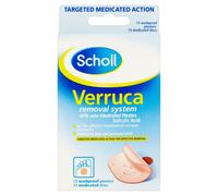 Scholl Medicated Verruca Removal System Salicylic Acid Washproof 15 Plasters