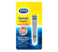 Scholl Nailcare Toenail clippers - Fingernail and Toenail Clippers by Scholl to Safetly Trim Tough or Thick Nails
