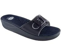 Scholl New Massage, Sandali Donna, Blu, 40 EU