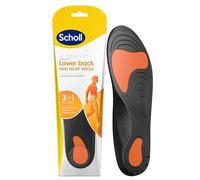 Scholl Orthotic Lower Back Pain Relief Insoles, 3-in-1 Action - Shock Absorption, Stabilisation & Pressure Redistribution, Deep Heel Cup and Arch Support, Size Small, UK 4.5-6.5, 1 Pair