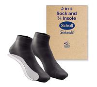 Scholl Schocks - 2in1 Insoles with Built-in Socks for Comfort and Arch Support, Moves Easily Between Shoes & Trainers. Various Sizes