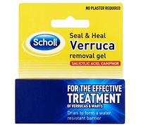 Scholl Seal & Heal Verruca Removal Treatment Gel - No Plaster Needed, Salicylic Acid & Camphor Treatment for Verrucas, Corns, Warts & Calluses, Water-Resistant Barrier,Easy to Apply, Size 10ml