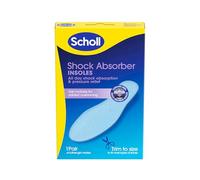 Scholl Shock Absorber Insoles - Contain Over 3000 Gel Nodules for All Day Shock Absorption and Pressure Relief, Breathable and Washable Shoe Insoles, Trim to Fit, UK Size 3-12, 1 Pair