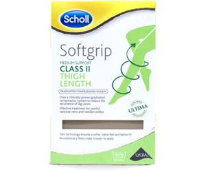 Scholl Softgrip C2 Compression Hosiery Medium Natural