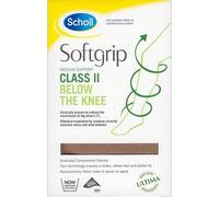 Scholl Softgrip Class 2 Below The Knee Stockings, Large, Tan