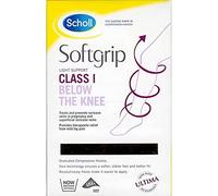Scholl Softgrip Light Support Class I Compression Stockings-Below The Knee,Closed Toe-Class 1 Compression Stockings for Women Black- Available in Various Sizes,Stockings for Travel,Varicose Veins,Swelling Relief