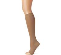Scholl Softgrip Light Support Class II Compression Stockings for Women - Below the Knee, Open Toe - Class 2 - Natural, Small. Treatment for Varicose Veins, Legs Ulcers and Improving Circulation