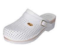 Scholl Unisex Supercomfort Medical Professional Clog, White, 7 UK