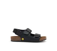 Scholl Unisex's Cork Pro Sandalo Flat Sandal, Black, 6 UK