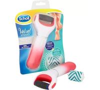 Scholl Velvet Smooth Electric Foot File with Exfoliating Refill, Pink