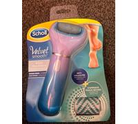 Scholl Velvet Smooth Electric Foot File with Exfoliating Refill, Pink