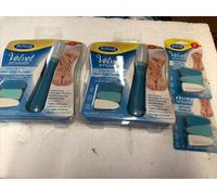 Scholl Velvet Smooth Electronic Nail Care System + 3 Extra Heads Sealed X2