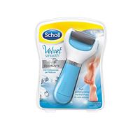 Scholl Velvet Smooth Professional Pedicure Roll with Diamond Crystals, Electric File for Dry Skin and Cracked Heels, Interchangeable Exfoliating Head for Soft Feet