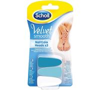 Scholl Velvet Smooth Replacement Files Attachments for Electric Nail Care System