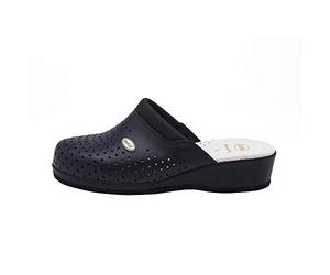 Scholl Women's BACKGUARD Medical Professional Clog, Navy Blue, 2.5 UK