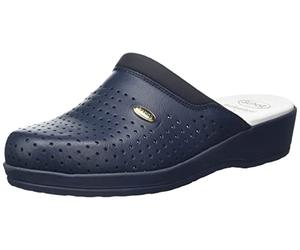 Scholl Women's BACKGUARD Medical Professional Clog, Navy Blue, 4 UK