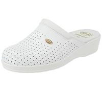 Scholl Women's BACKGUARD Medical Professional Clog, White, 7 UK