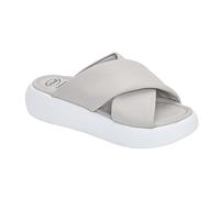 Scholl Women's Boca Cross Sandal Orthopedic Footwear, Light Grey, 5 UK