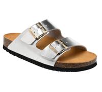 Scholl Women's Josephine Sandal, Silver, 4 UK