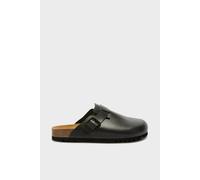 Scholl Women's Oliver Leather Clog Black | Size: 41 Scholl Black 41