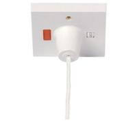 Scholmore Click Prw210 Shower Ceiling Pull Isolator Switch With Neon & Flag Indicator Dp 45 Amp