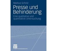 Scholz - Presse und Behinderung - New paperback or softback - X555z
