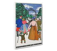 Schonbrunn On Sunday By Moriz Jung Canvas Print | Gallery Wrapped 30mm Frame Wall Art | 30x20 inches | Ready to Hang | Classic Picture | Living Room Bedroom Lounge Office