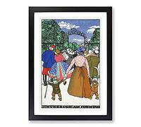 Schonbrunn On Sunday by Moriz Jung Framed Print | A2 Black Framed Wall Art | Ready to Hang | Modern Nature Picture | Living Room Bedroom Lounge Office