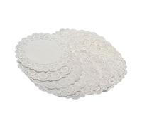 schone 40 Pack White Paper Doilies 24cm Diameter - Decorative Disposable Doilies for Plates, Platters, and Cake Stands