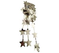 schone Champagne Gold Foil Star Fringe Curtain - 1m Party Backdrop for Christmas Events