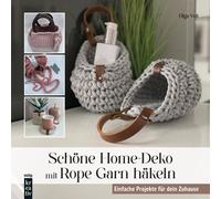 Schone Home-Deko mit Rope Garn hakeln: Einfache, Voll, Voll,.