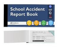 School Accident Report Book - 5 Pack - HSE, GDPR & RIDDOR Compliant Accident Book - First Aid & Incident Report Book with 50 Carbonless Duplicate Sheets - for Nursery, Primary, Secondary & Childcare