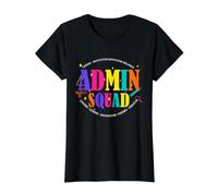School Admin Squad Principal Leadership Team Design Value Graphic T-Shirt, Women, Black, S