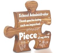 School Administrator Thank You Gift Plaque Sign, Desk Decor for Administrator Appreciation Week, Retirement, End of School Year, Graduation, Sentimental Office Keepsake for Women Men EE016