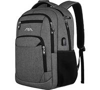 School Backpack Boys / Girls / Teenagers, Backpack School, Laptop Backpack for Men / Women, Daypacks Business Backpack with USB, darkgray, 15,6 Zoll, Rucksack