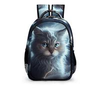 School Backpack Cute Cat Back to School, Kids Backpack for Girls And Boys Animal Kitten Rucksack Ideal for School Children Causal Travel School Bags