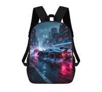 School Backpack for Children 3D Printed Sports Car Backpack Backpack Sports Backpacks for Boys And Girls Fashionable Backpack 17 Inches