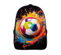 School Backpack for Girls, Causal Travel School Bags Football Backpack for Teenagers Kids,Soccer Colourful Paint Lightweight Rucksack Bookbag Daypack