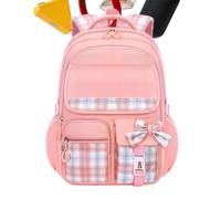 School Backpack for Girls Large Capacity Adjustable Strap Breathable Smooth | Aesthetic School Bag Child Backpack for Teen Student Elementary Classroom Travel Outdoor Hiking Beach
