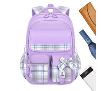 School Backpack for Girls Waterproof Adjustable Strap Breathable Smooth | Aesthetic School Bag Child Backpack for Teen Student Children Elementary Middle Classroom Hiking Weekender Beach
