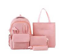 School Backpack for Large Capacity Ergonomically Shaped Design Set Backpack for Four Ideal for School Lessons Can be Combined with Water-Repellent Durable (One Size)