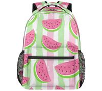 School Backpack, Fruit Watermelon Watercolor Book Bag Comfy,Fashion Children'S Backpack For Daily Use Outdoor Women 29X40Cm
