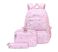 School Backpack Set School Bags Primary High School Rucksack Bag for Teenage Girls Teen College Big Backpack for School Backpacks Teen Girls Teenager Back to School Bag for Girls Secondary School Rosa