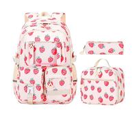 - School backpack with large volume, lightweight everyday companion for commuting, travel, stylish, robust design, doubly portable as a handbag, easy-care companion for holiday lessons (one size)