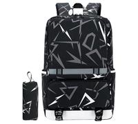 School Backpack With Pencil Case Set Laptop Bag Large Capacity Daypack Teenager Casual Book Bag For Various Occasion Adjustable Strap